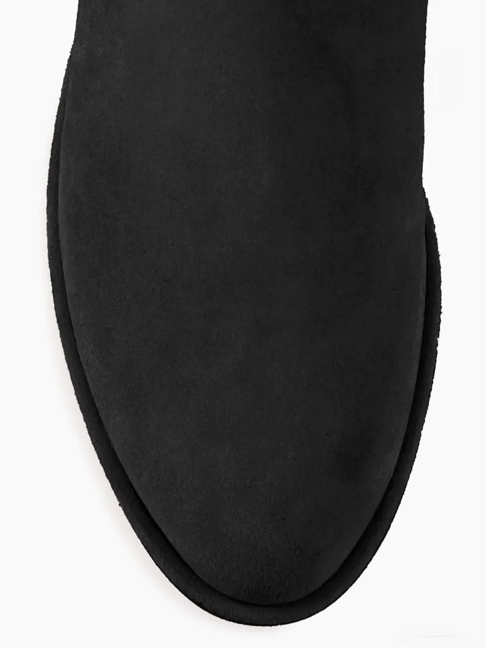Stuart Weitzman Women’s Lowland Black Suede Over-the-Knee Boots w/Low Heel - 8.5
